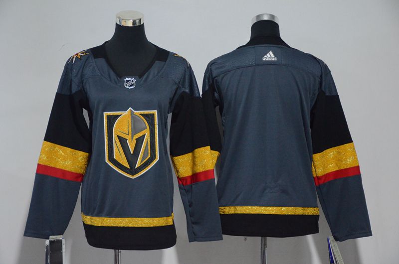 Men Vegas Golden Knights Fanatics Branded Breakaway Home Gray Adidas Jersey